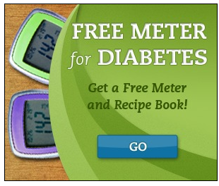 How can you get a free diabetic meter by mail?
