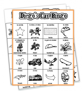 Free Car Bingo Game For Kids