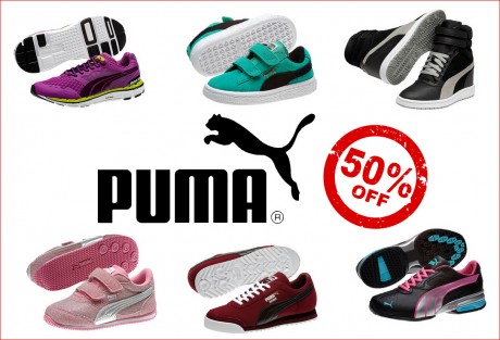 puma shoes off