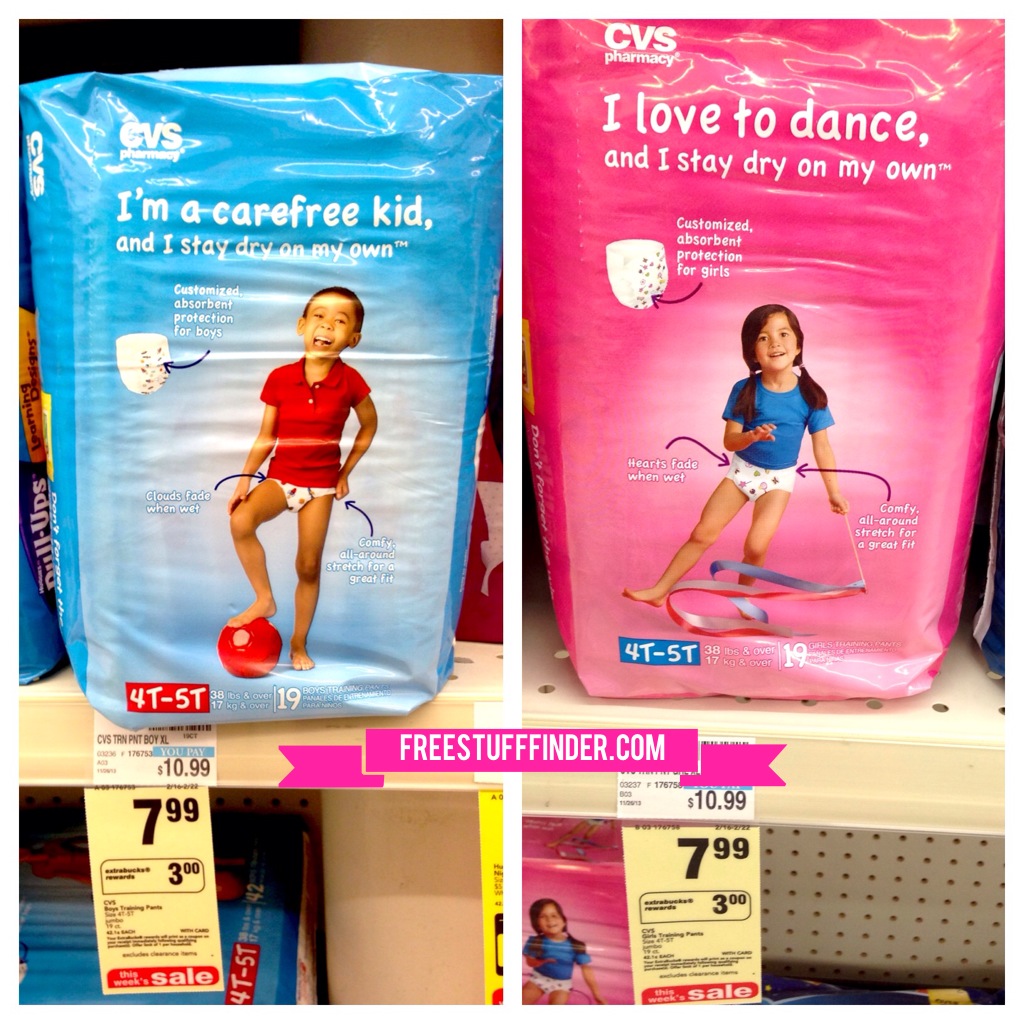 deal   5 cvs training pants or diapers