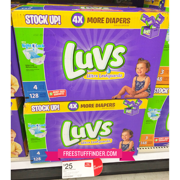 13.05 (Reg 25) Luvs Value Pack Diapers at Target