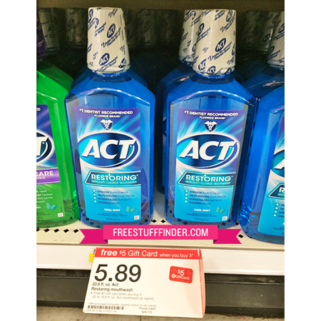 $1.22 (Reg $5.89) Act Mouthwash at Target