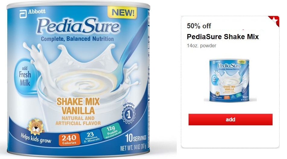 1.66 (Reg 14) PediaSure Shake Mix at Target