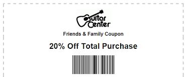 20% Off Guitar Center Coupon
