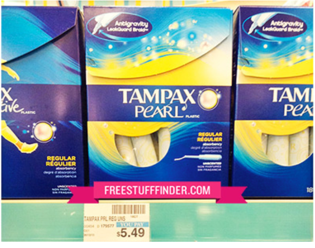 2.62 (Reg 5.49) Tampax Pearl Tampons at CVS