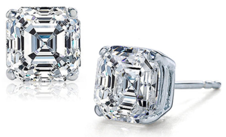 Free Sterling Silver CZ Asscher-Cut Earrings (Just Pay Shipping)