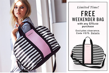 free tote bag victoria's secret code