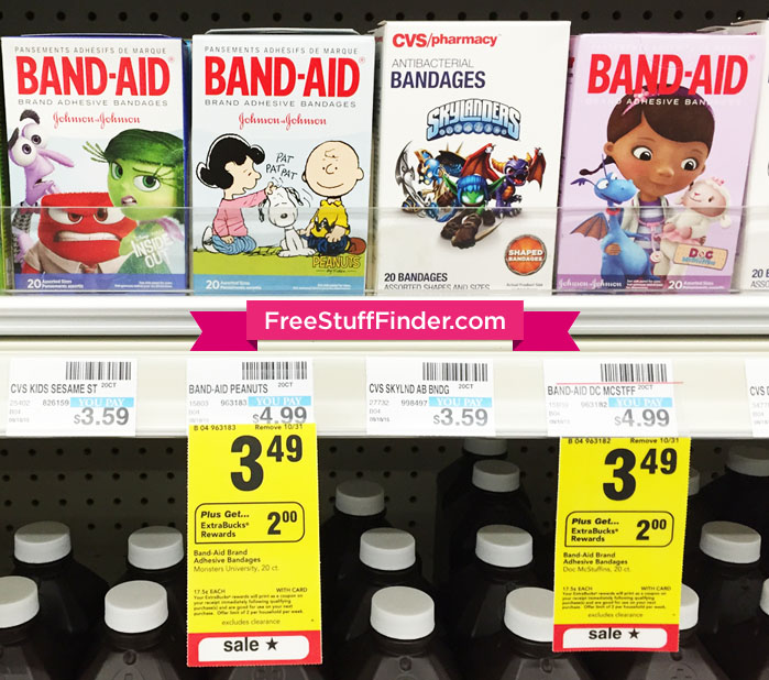 0.99 (Reg 5) BandAid Decorative Bandages at CVS