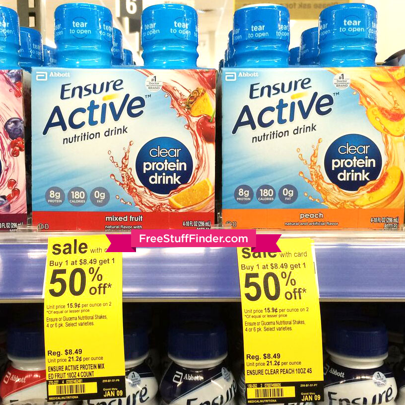 0.87 (Reg 8.49) Ensure Clear Protein Shakes at Walgreens