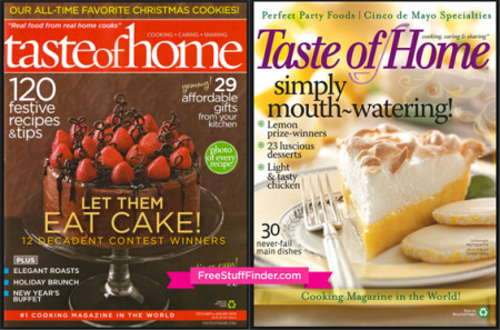 FREE Taste of Home 2-Year Magazine Subscription - Free Stuff Finder