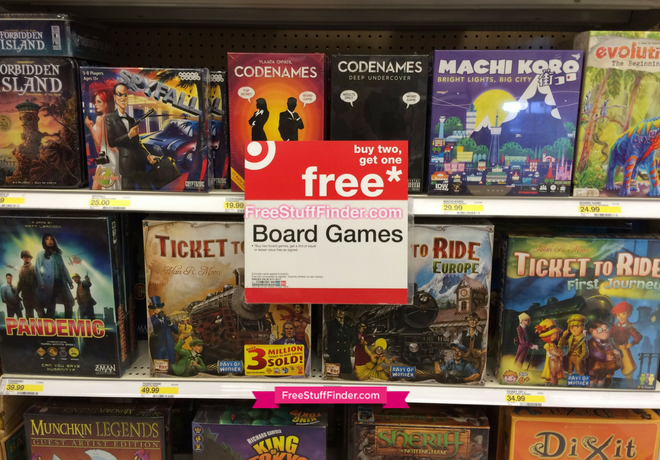 hot  buy two get one free board games at target