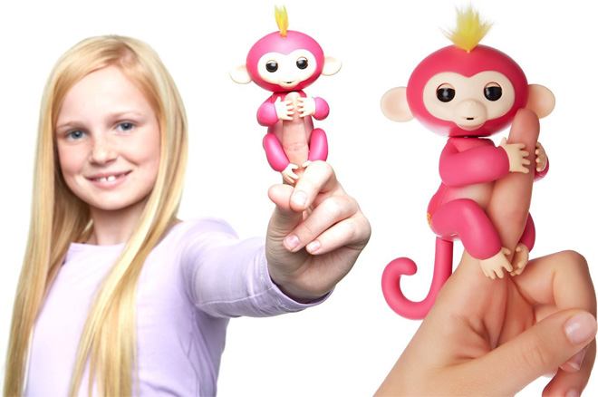1. Fingerlings - Interactive Baby Monkey - Bella (Pink with Yellow Hair) - wide 5
