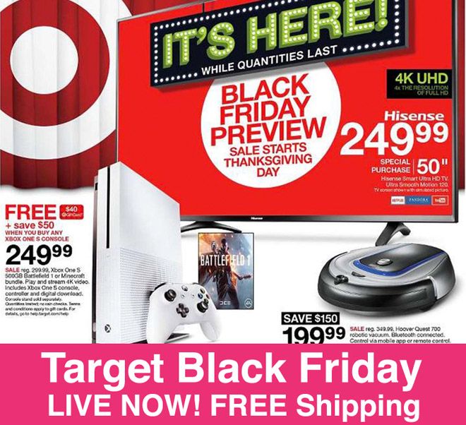 RUN! Target BLACK FRIDAY Deals LIVE NOW Online – FREE Shipping