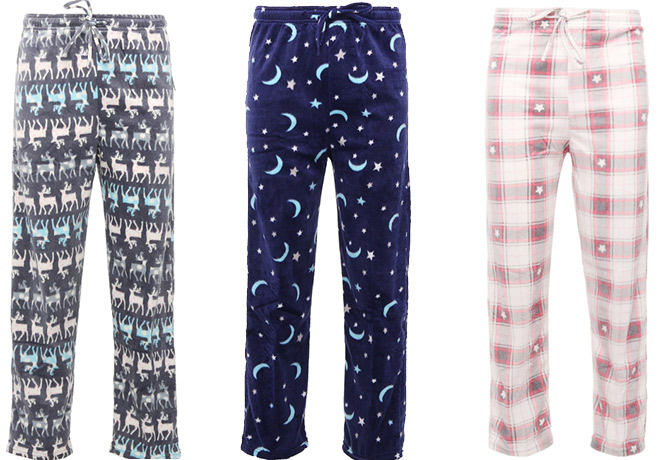 ladies fleece pajama bottoms