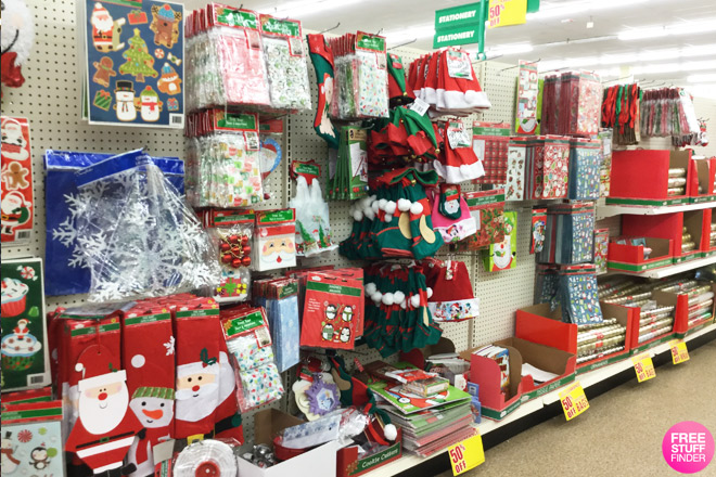 hot   0 50 christmas clearance at dollar tree  gift bags
