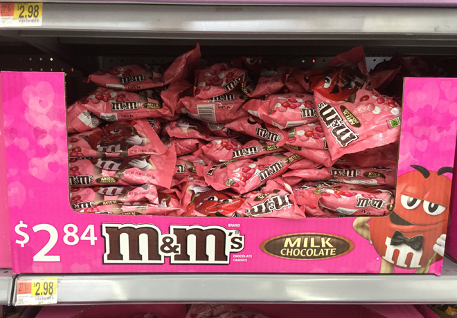 Heart handprint craft + 15 more valentine's day crafts for kids $2.48 (Reg $3) M&M's Valentine Candy at Walmart