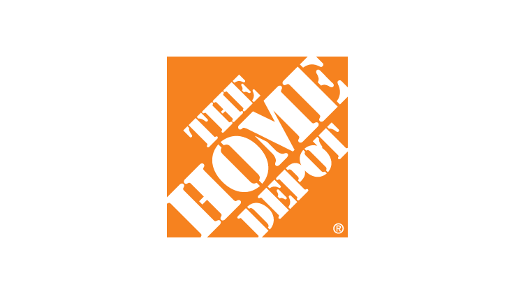 The Home Depot Store Logo on a White Background
