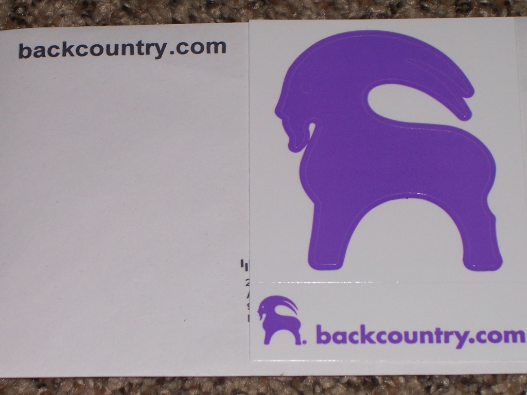 Free Goat Sticker From Backcountry
