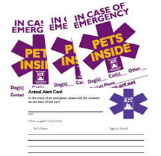 Free Emergency Pet Decals and Cards