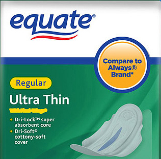 Free + Moneymaker Equate Ultra Thin Pads