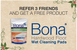 Free Bona Hardwood Floor Wet Cleaning Pads (Referral)