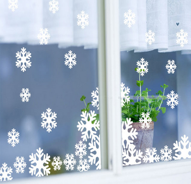 Free Christmas Snow Window Stickers Giveaway