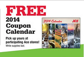 Free 2014 Calendar from Ace Hardware