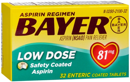 Bayer Low Dose Aspirin $0.49 a...