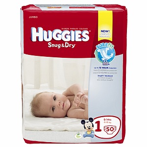 Jumbo Huggies Diapers only $3.