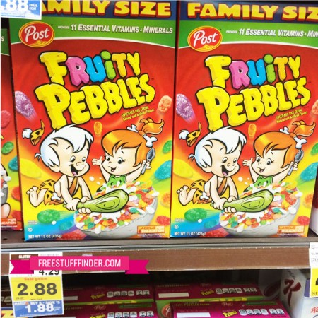 $0.68 Fruity Pebbles Cereal at Kroger & Affiliates
