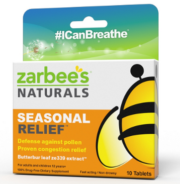 Free Zarbee’s Naturals Seasonal Relief at CVS