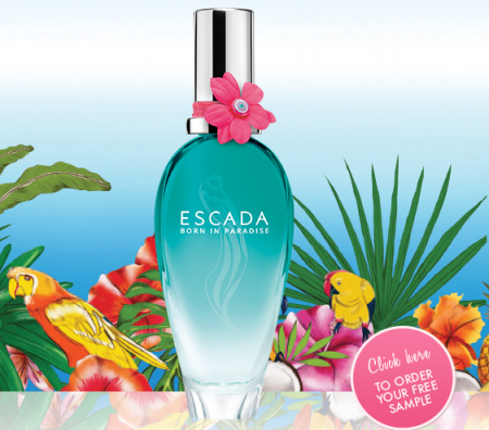 Free Sample Escada Born In Paradise Fragrance