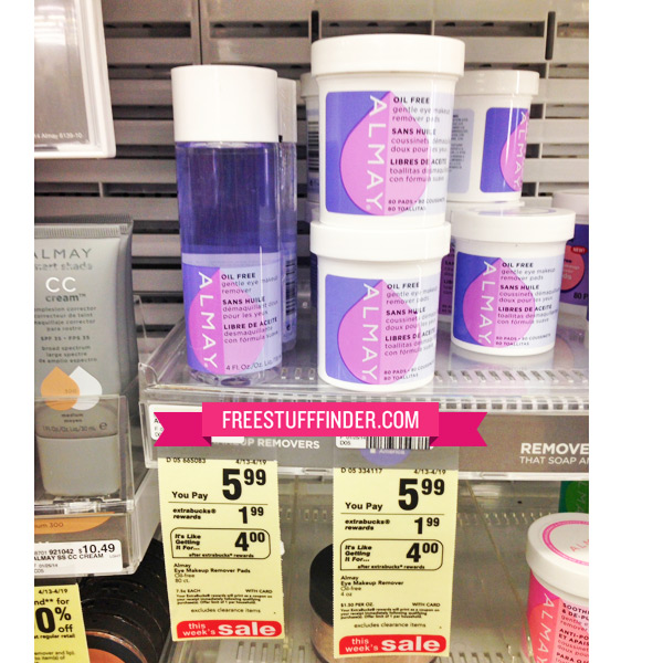 Free Almay Eye Makeup Remover at CVS Free Stuff Finder