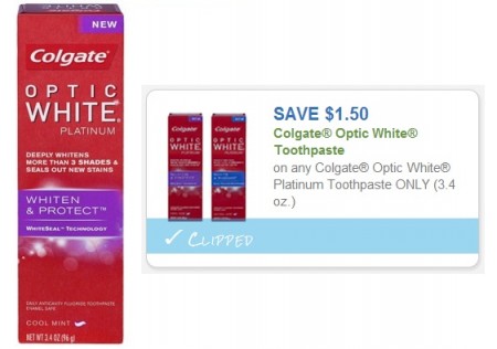 Free Colgate Optic White Toothpaste at Walgreens (Week 5/4)