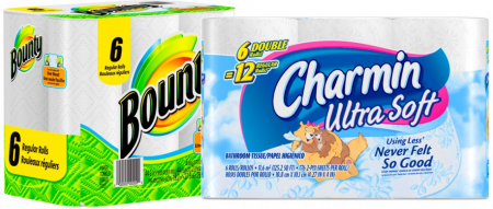 $2.84 Charmin and Bounty Paper Products at Walgreens
