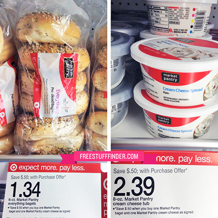 $0.96 Market Pantry Bagels and Cream Cheese at Target