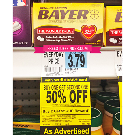 Free Bayer Aspirin at Rite Aid + Moneymaker