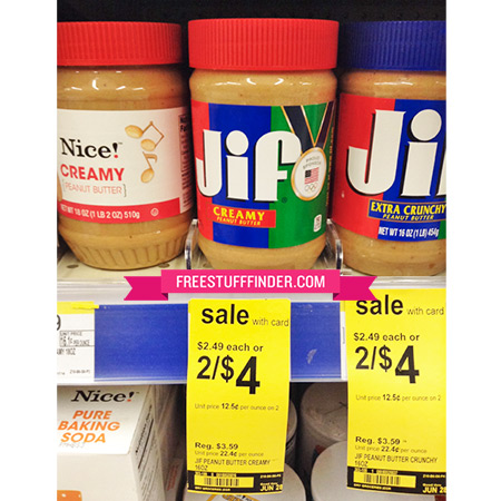 $1.63 (Reg $3.59) Jif Peanut Butter at Walgreens