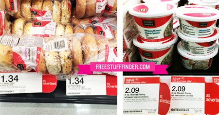 $1.21 Market Pantry Bagels and Cream Cheese at Target