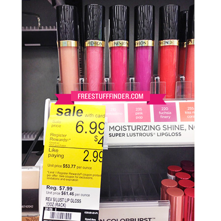 $2.99 (Reg $8) Revlon Lipstick or Gloss at Walgreens 