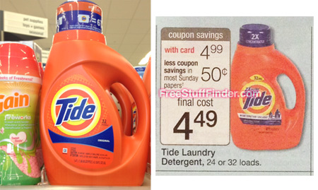 $2.24 (Reg $5) Tide Detergent at Walgreens