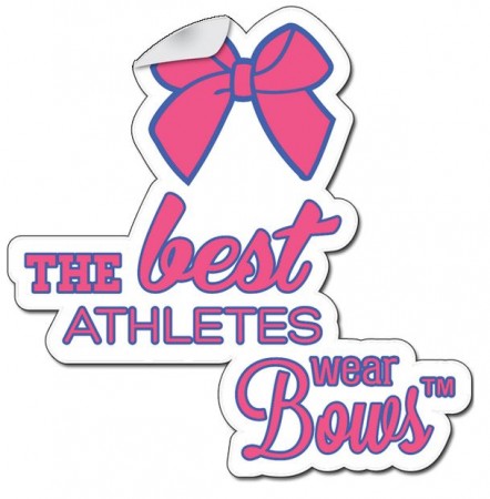 Free The Best Athletes Wear Bows Decal