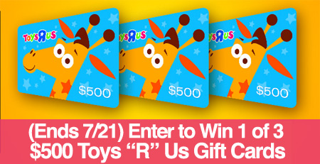 Win $500 Toys R Us Gift Cards (3 Winners)
