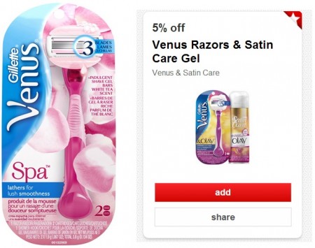 $3.61 (Reg $9.59) Venus Razor at Target