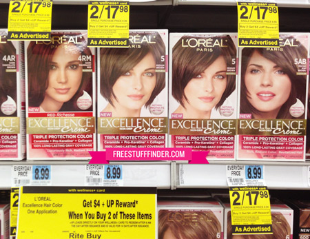 $3.99 (Reg $9) L’Oreal Excellence Hair Color at Rite Aid