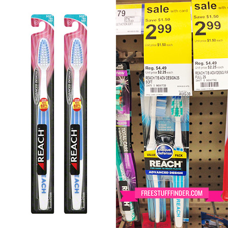 Free Reach Toothbrush at Walgreens + Moneymaker