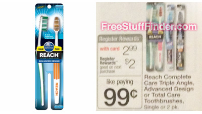 Free Reach Toothbrushes at Walgreens + Moneymaker