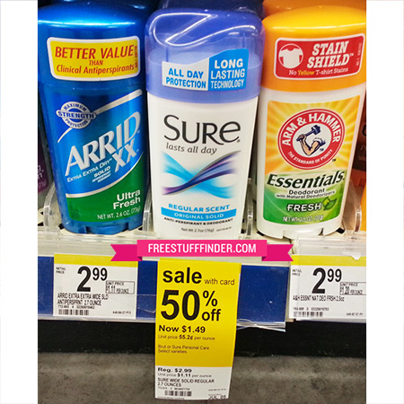 $0.45 (Reg $3) Sure Deodorant at Walgreens
