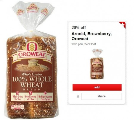 $1.43 (Reg $3) Arnold Bread at Target