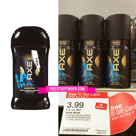 $1.37 (Reg $3.94) Axe Body Spray & Deodorant at Target